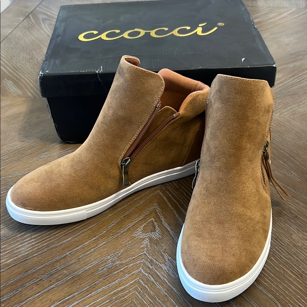 Ccocci Camel High-Top Sneakers